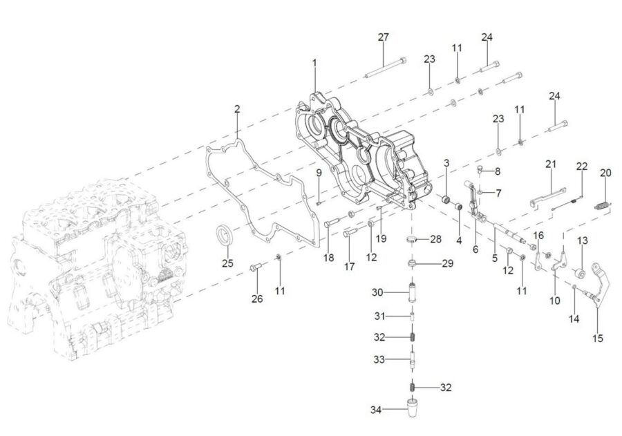 EN-2_FRONT COVER & HOUSING ASSY