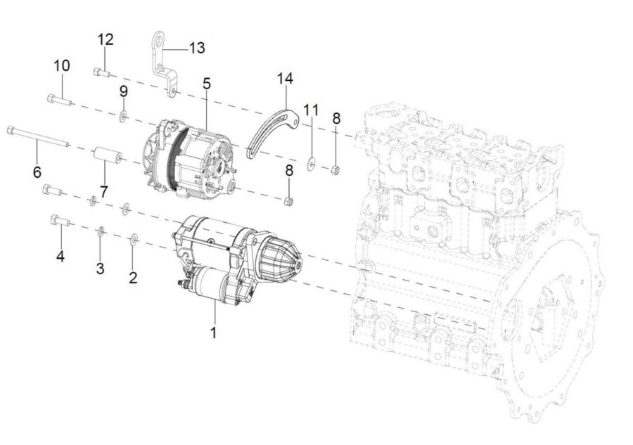 EN-10_ALTERNATOR AND STARTER MOTOR ASSY