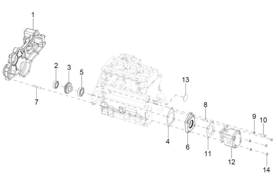 EN-12_HYDRAULIC PUMP & MOUNTING ASSY