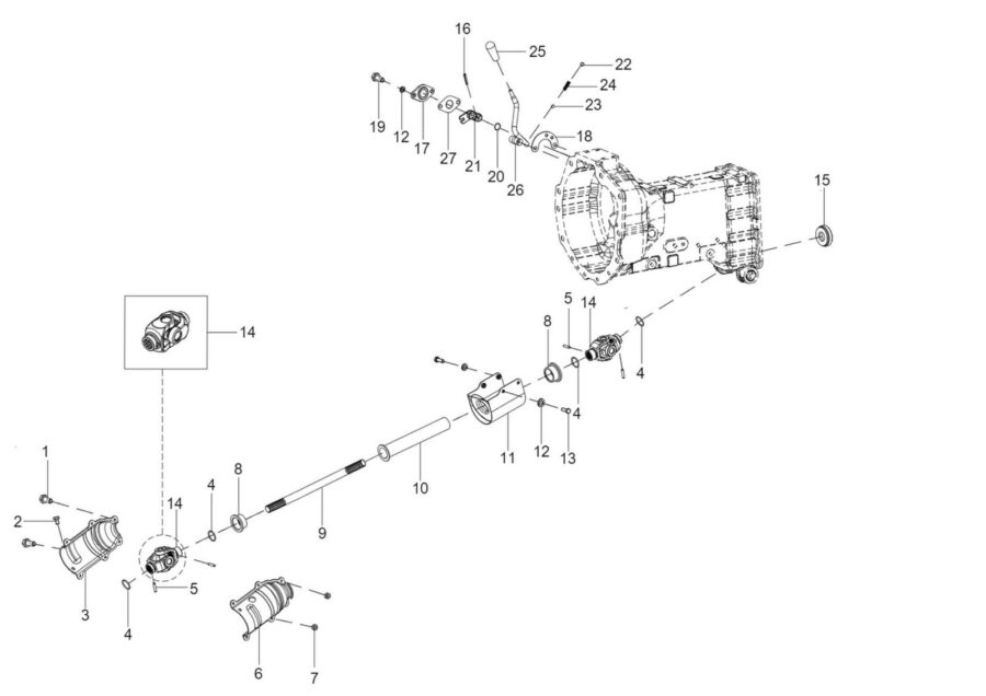 TM-1_CLUTCH HOUSING & UNIVERSAL JOINT