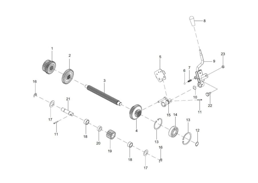TM-4_INTERMEDIATE SHAFT & IDLER ASSY