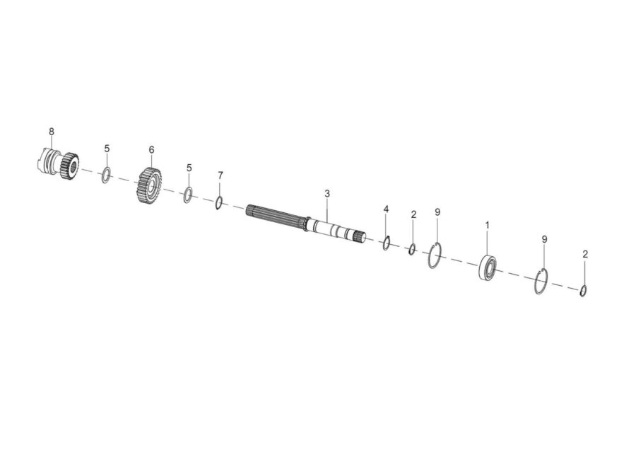 TM-7_PTO LAY SHAFT SUB-ASSY