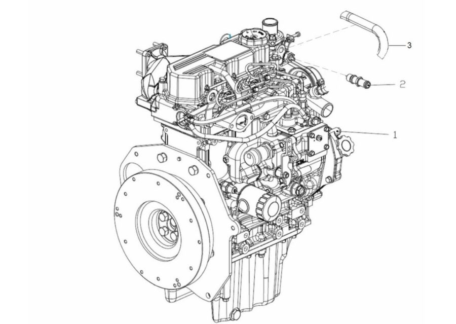 EN-14_ENGINE & CONNETOR FOR HEATER PIPES