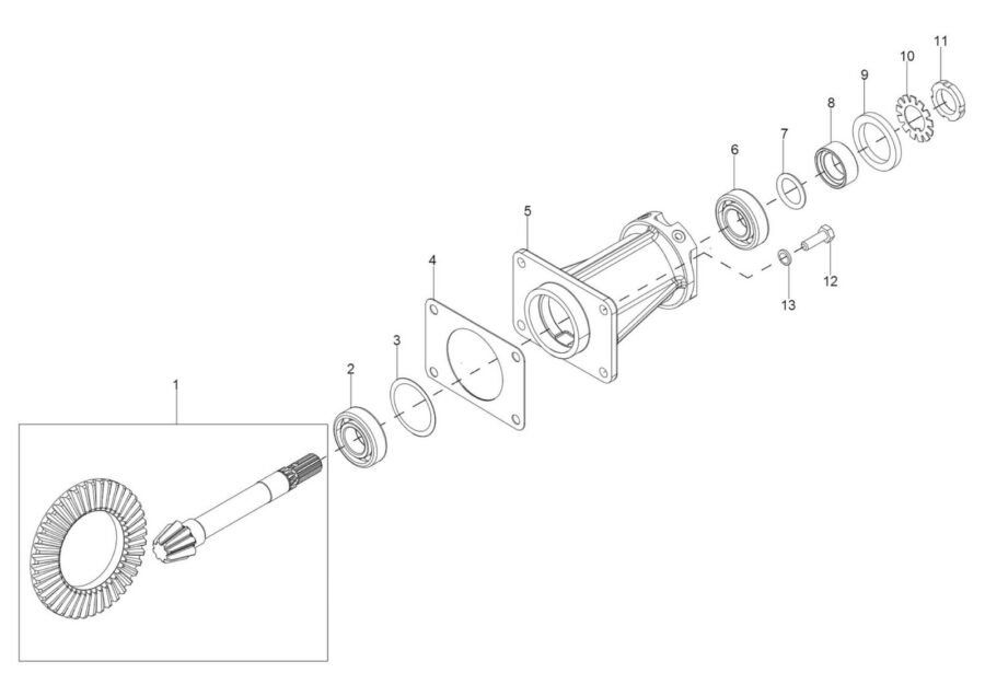 FA-5_TAIL PINION ASSY. (INHOUSE)