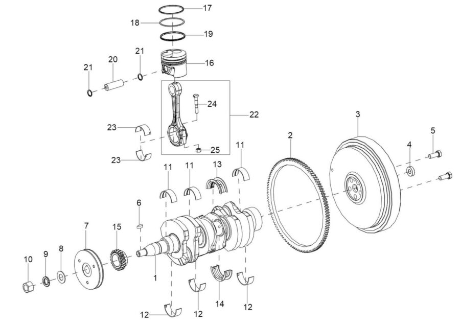 EN-2_CRANKSHAFT & FLY WHEEL