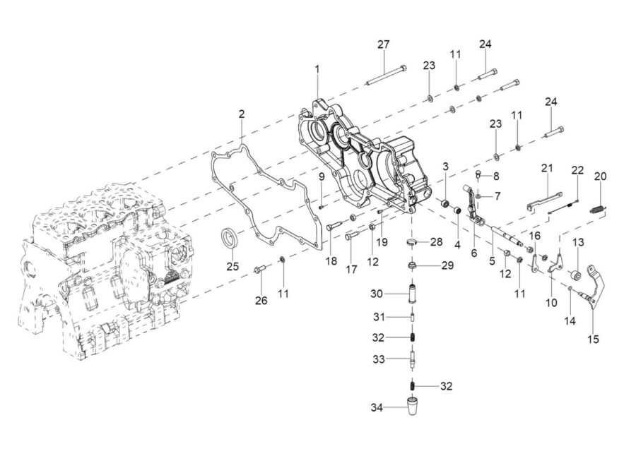 EN-3_FRONT COVER & HOUSING ASSY