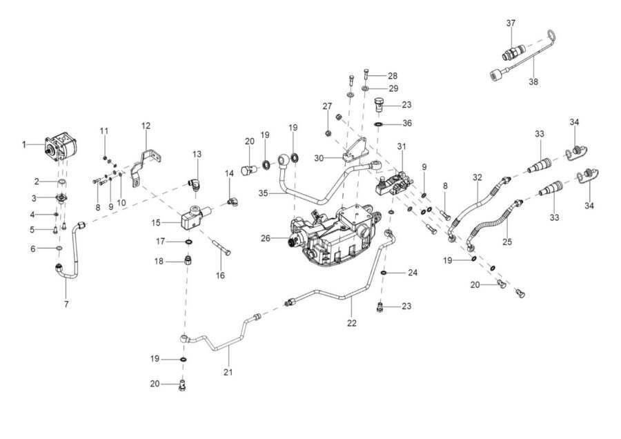 HY-10_DELIVERY LINE, PRIORITY VALVE & 2DA DCV ASSY