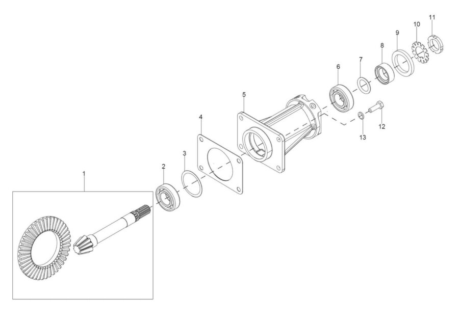 FA-6_FRONT AXLE – TAIL PINION ASSY.