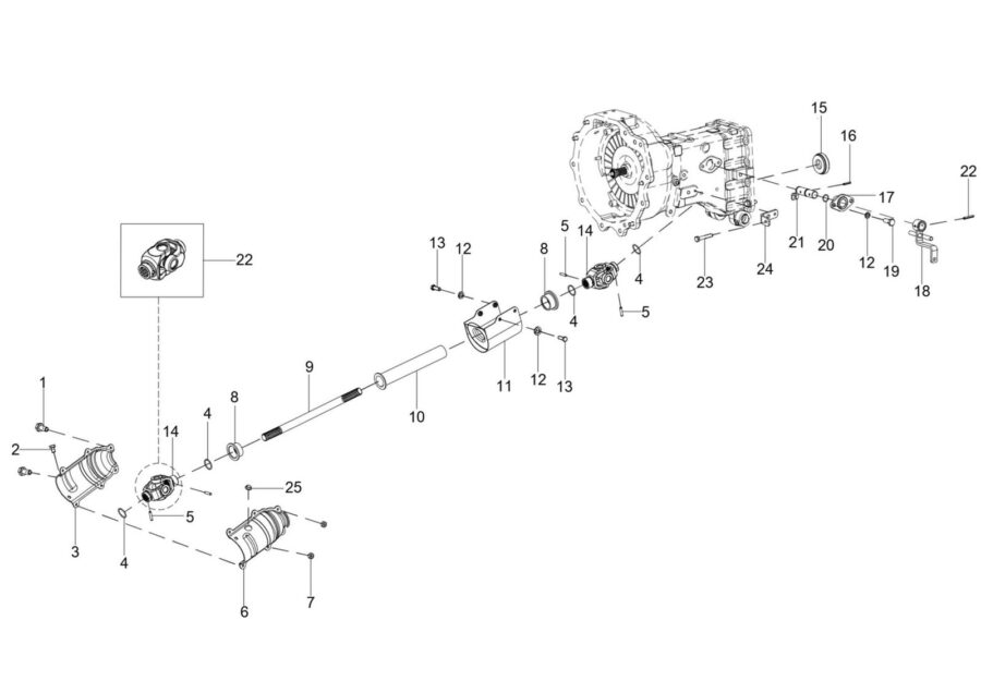 TM-1-1_CLUTCH & PROPELLER SHAFT ASSY