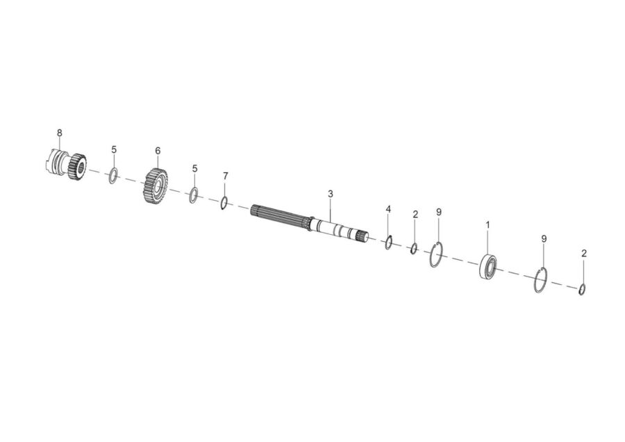TM-6_PTO LAY SHAFT SUB ASSY