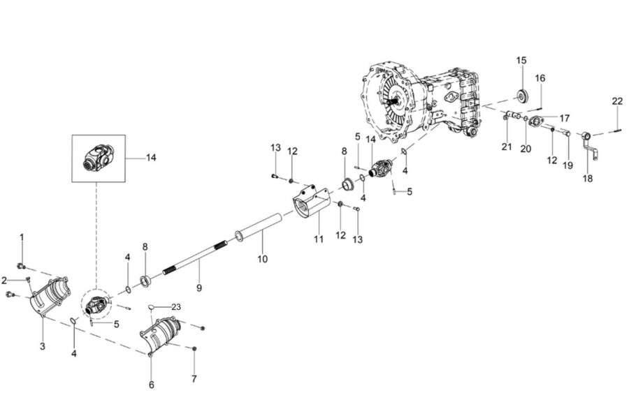 TM-1-1_CLUTCH & PROPELLER SHAFT ASSY