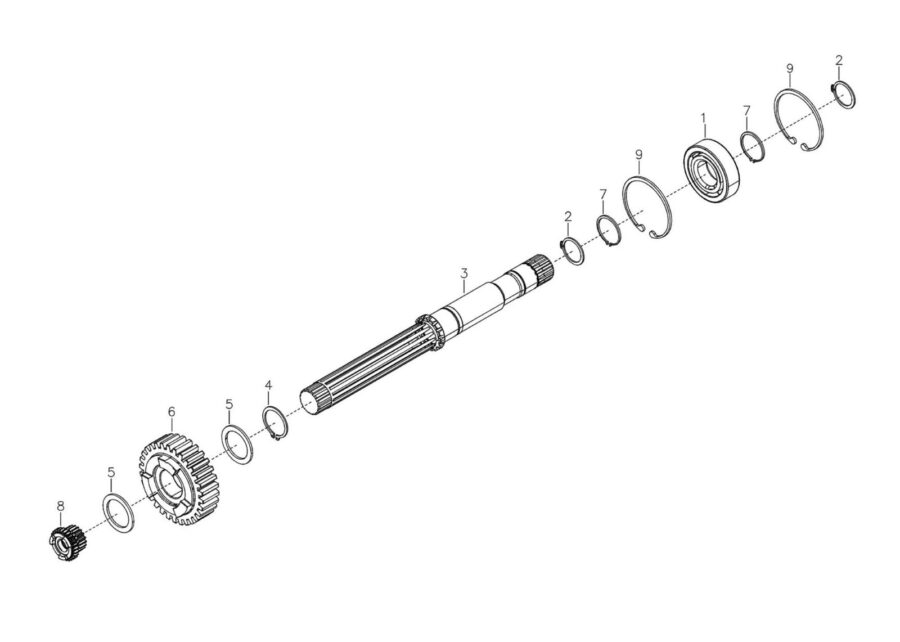 TM-8_PTO LAY SHAFT SUB-ASSY.