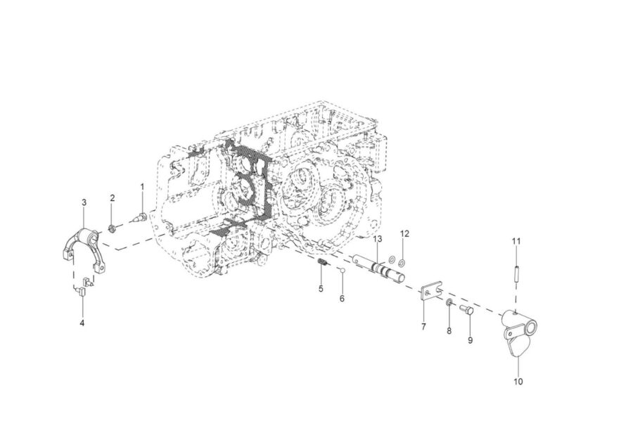 TM-8_4WD LEVER ASSY