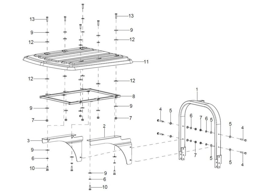 SM-10_ROPS & CANOPY ASSY