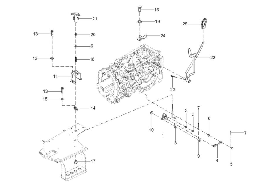 BC-9_4WD LEVER ASSEMBELY & PTO LEVER ASSY.
