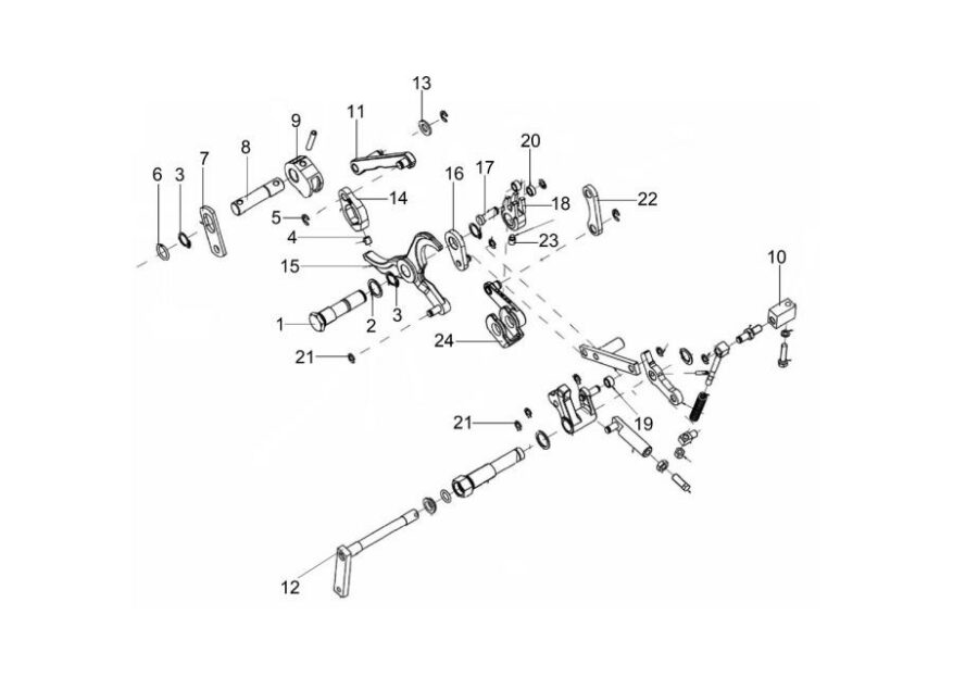 HY-3-1_INTERNAL LEVER ASSY. HYDRAULIC LIFT