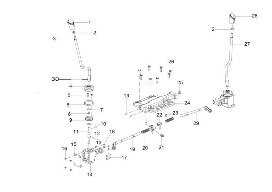 BC-29_SHIFTER HOUSING LEVER ASSY
