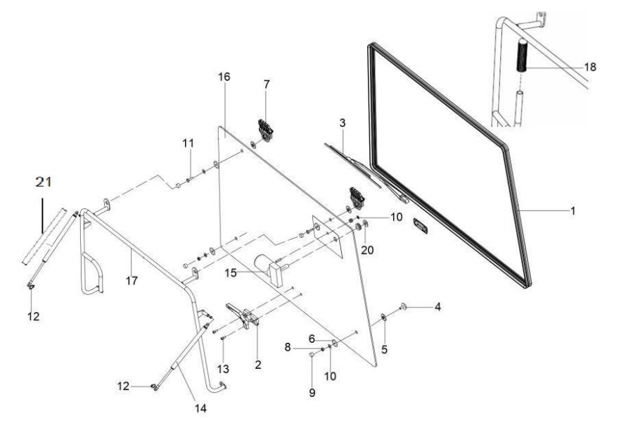 CB-5_REAR GLASS ASSY