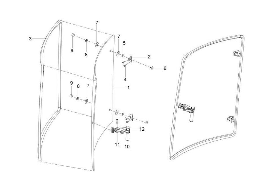 CB-7_QUARTER GLASS ASSY RH