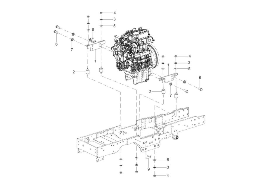 EA-5_ENGINE MTG. ASSY.