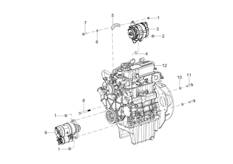 EL-13_STARTER MOTOR & ALTERNATOR (HEATER ONLY)