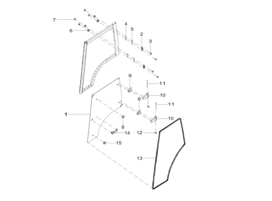 CB-28_DOOR GLASS LH (HEATER ONLY)