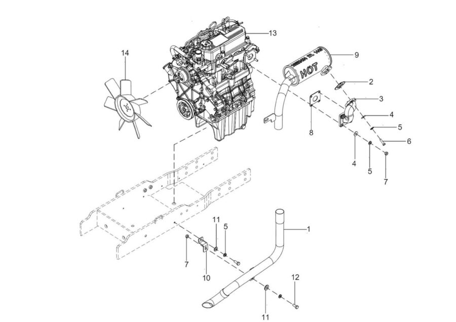 EA-1_EXHAUST PIPE ASSEMBLY