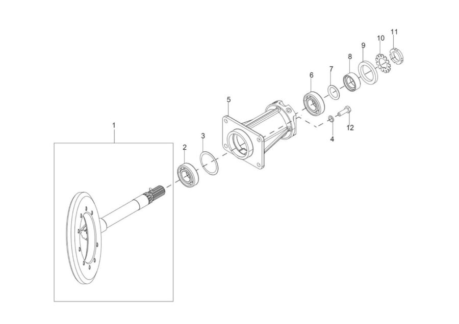FA-6_FRONT AXLE TAIL PINION ASSEMBLY