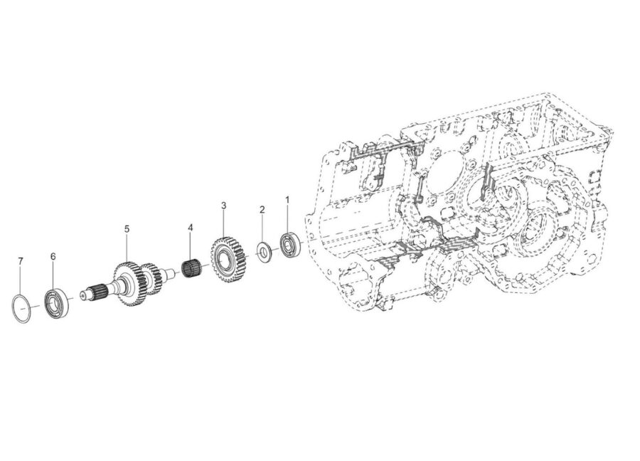 TM-6_RANGE LAY SHAFT ASSEMBLY