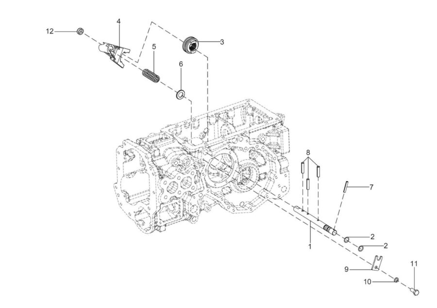 TM-23_DIFFERENETIAL LOCK LEVER ASSEMBLY