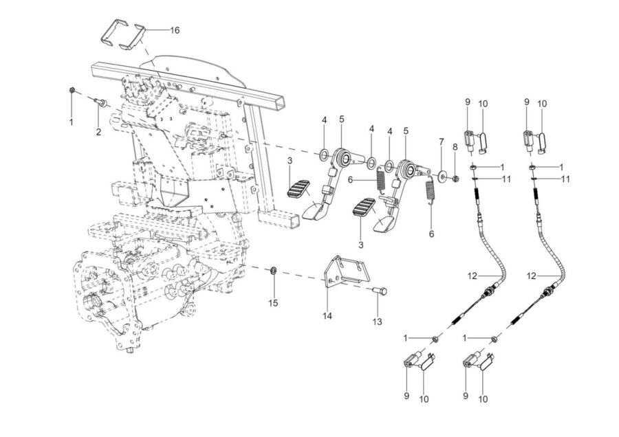 BC-25_BRAKE PEDAL ASSY (WITH HEATER)