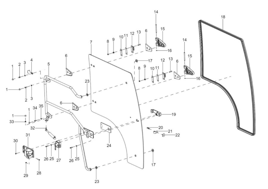 CB-4_DOOR GLASS LH