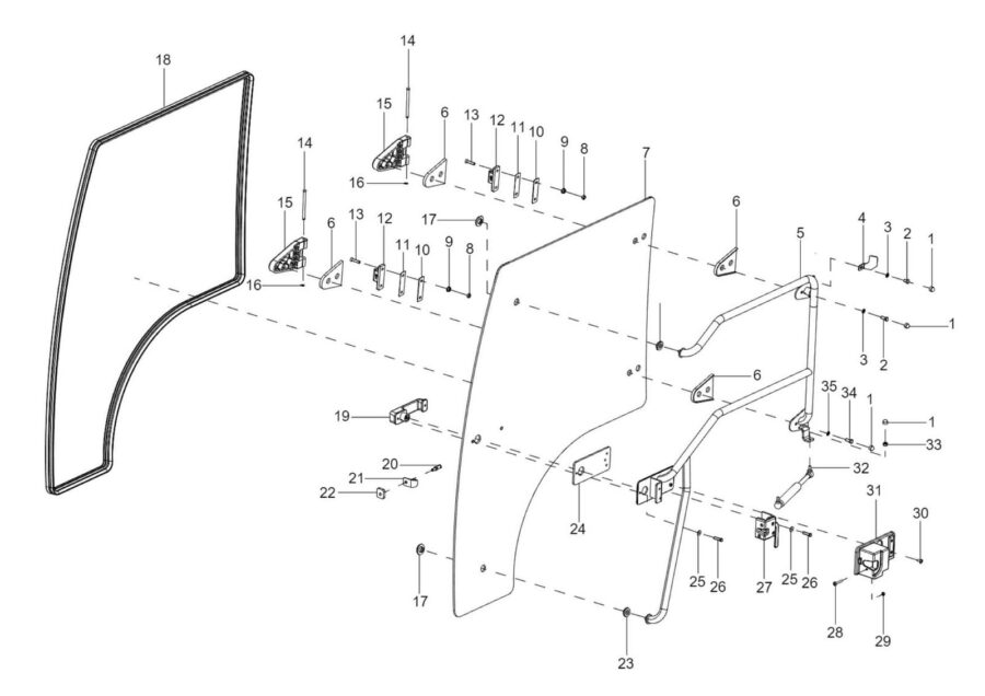 CB-5_DOOR GLASS RH