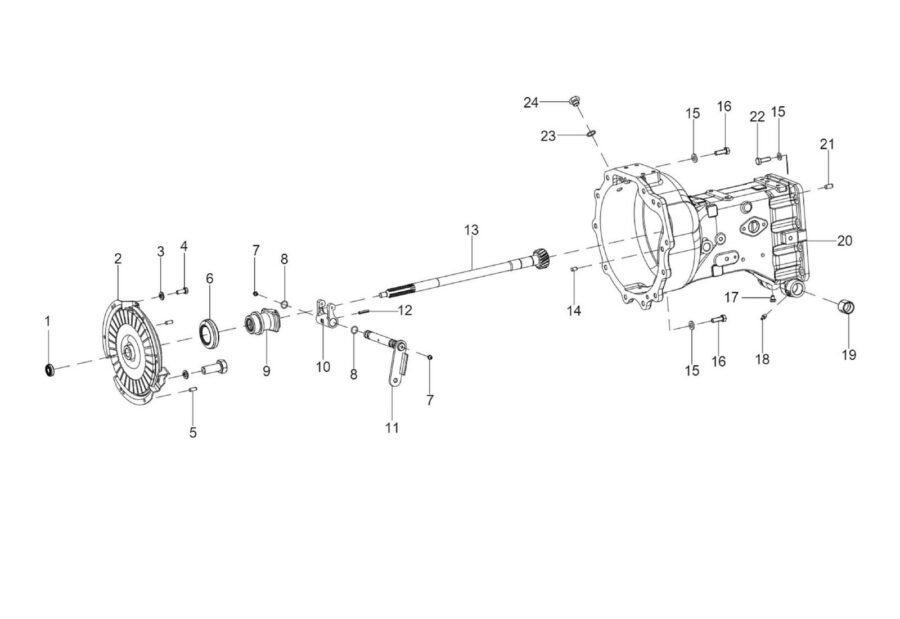 TM-2_CLUTCH HOUSING & PROPELLER SHAFT ASSY
