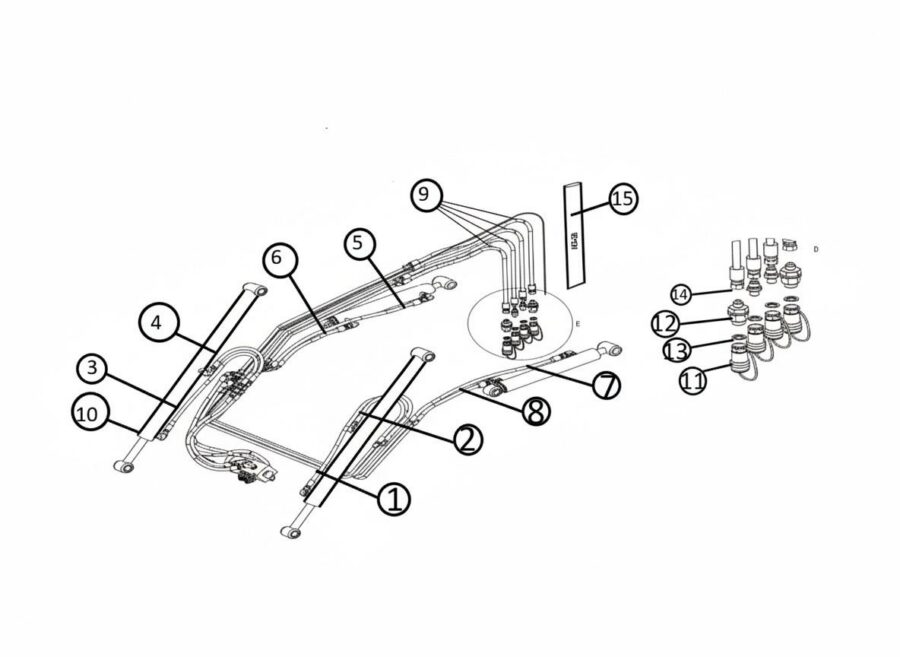 LOADER HOSE AND FITTINGS
