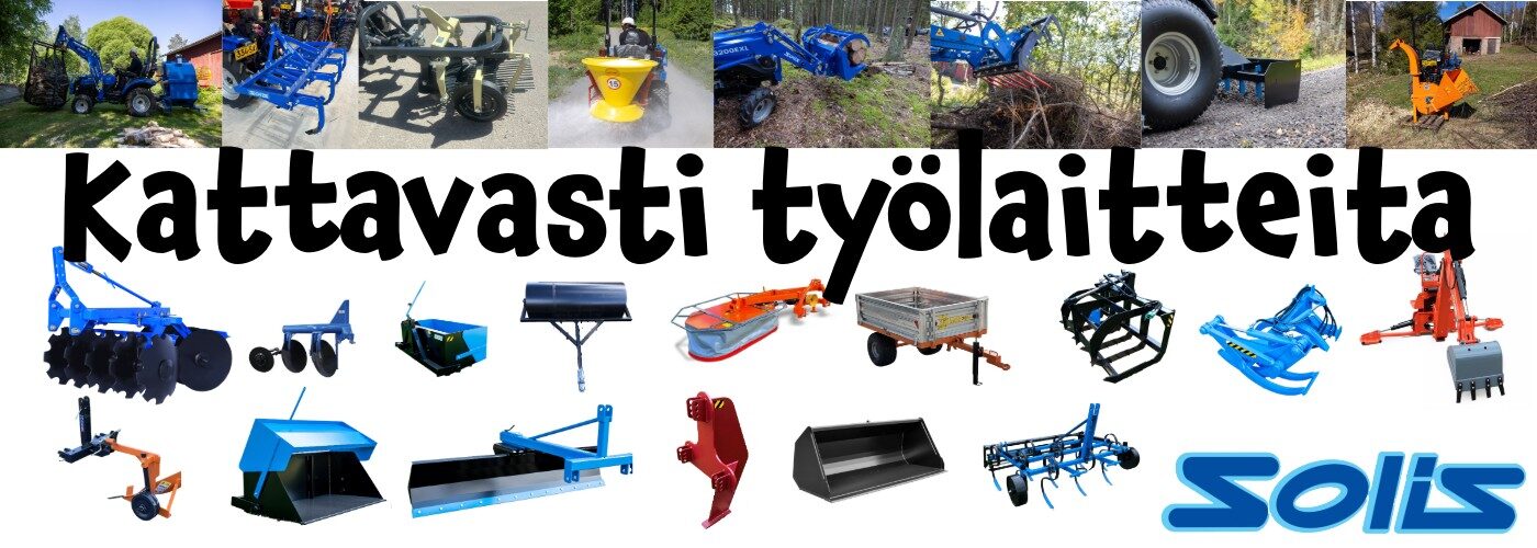 Kattavasti työlaitteita